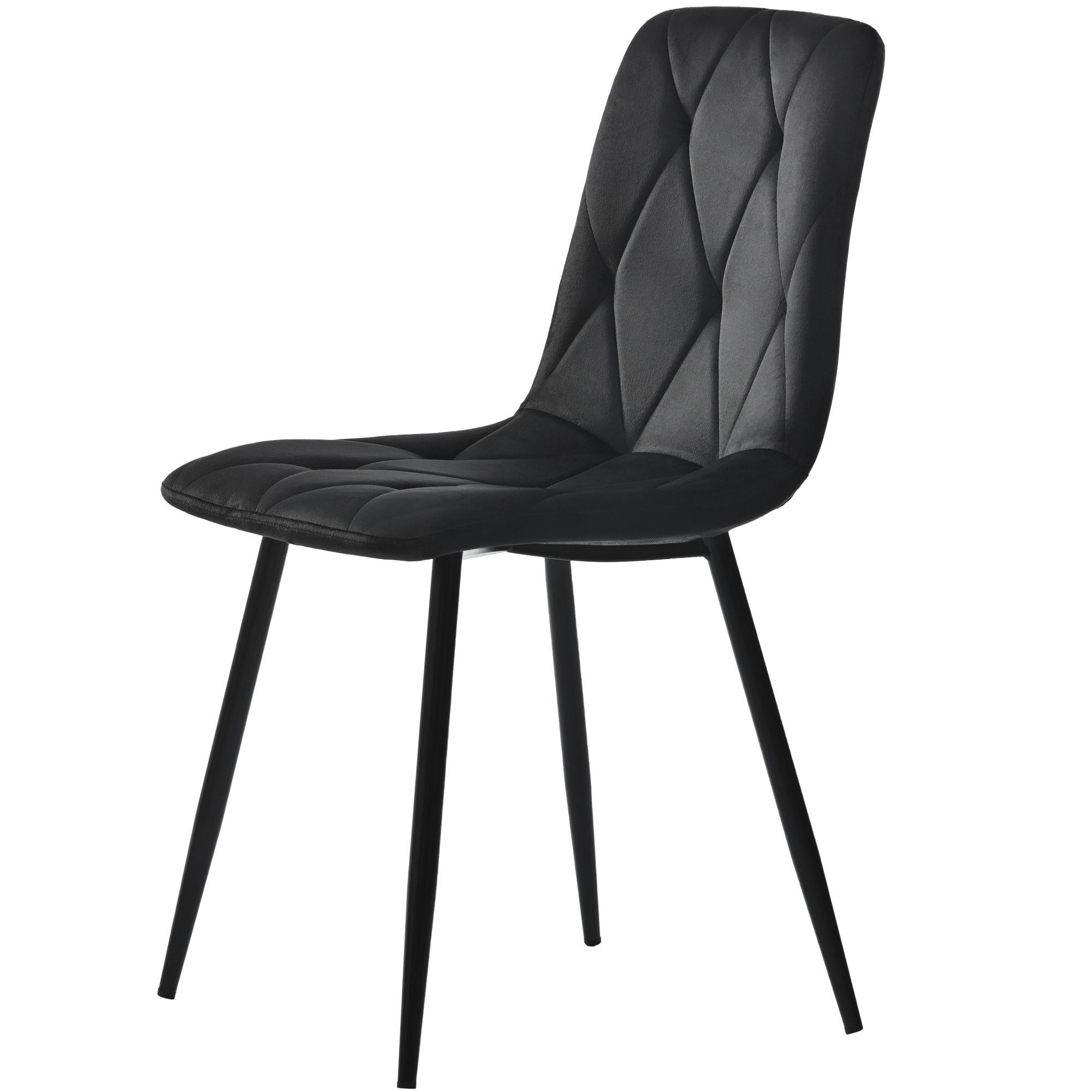 OKWISH Essgruppe Küchentisch Set Esszimmerstuhl Samt Küchenstuhl 117cm, Esstisch 117*68*75cm mit 4er Set Samt Esszimmerstuhl