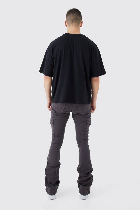 Tall Skinny Cargo-Hose mit Reißverschluss