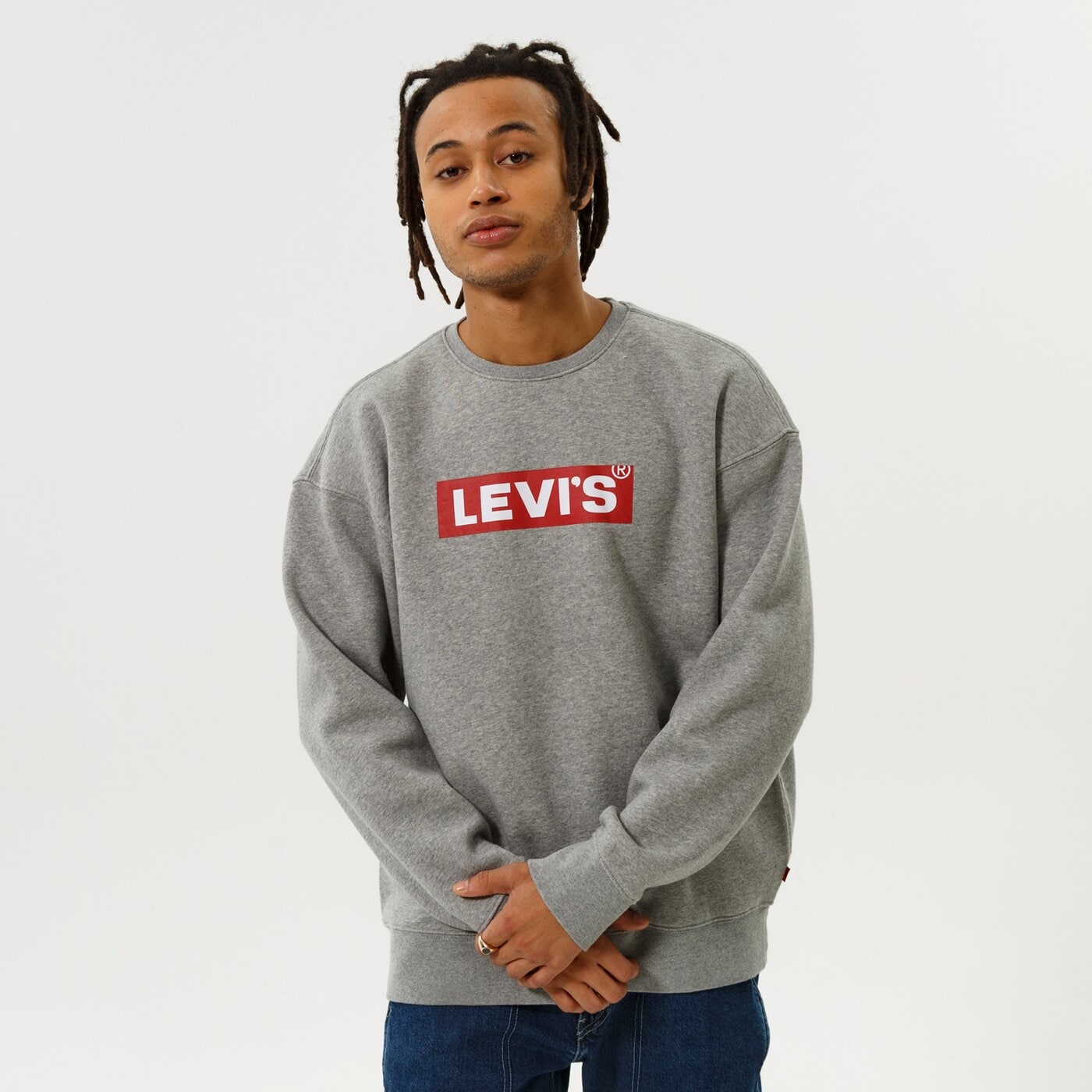 LEVI'S SWEATSHIRT T3 RELAXED GRAPHIC CREW Grau