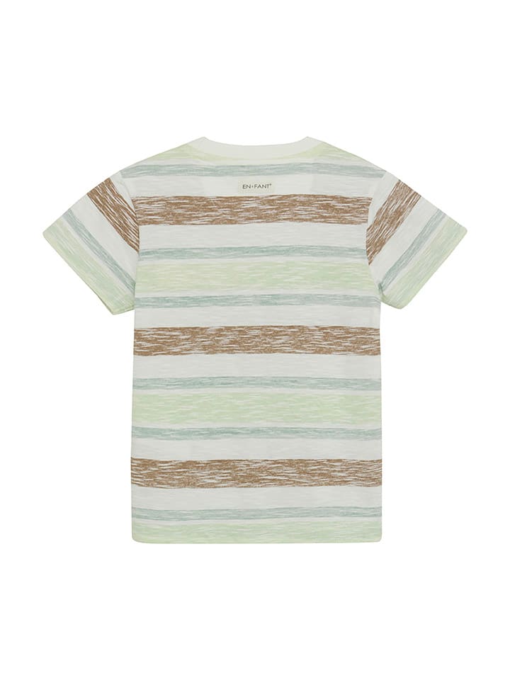 enfant Shirt in Creme/ Hellbraun/ Grün günstig kaufen