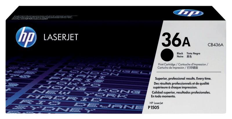HP 36A Original Tonerkartusche CB436A Schwarz