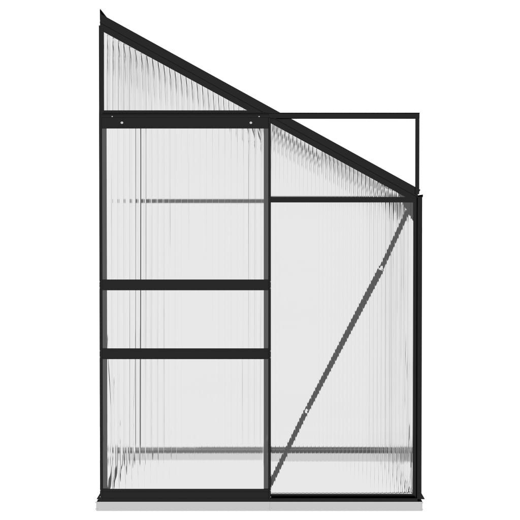 vidaXL Gewächshaus Gewächshaus Anthrazit Aluminium 2,7 m³