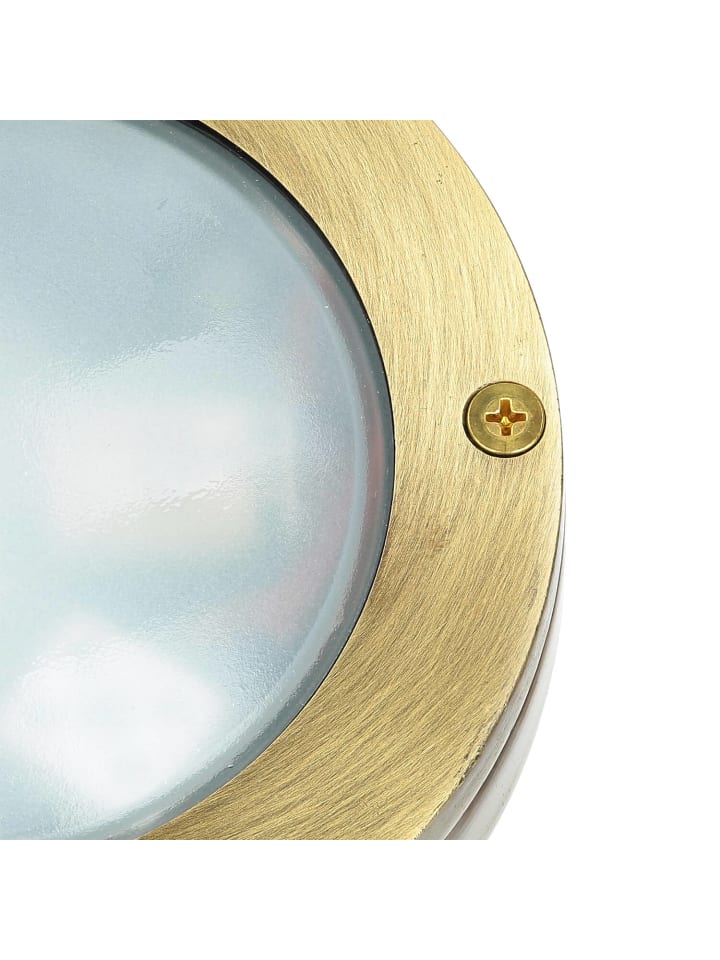 Licht-Erlebnisse Außen Wandlampe in Messing Antik günstig kaufen onesize