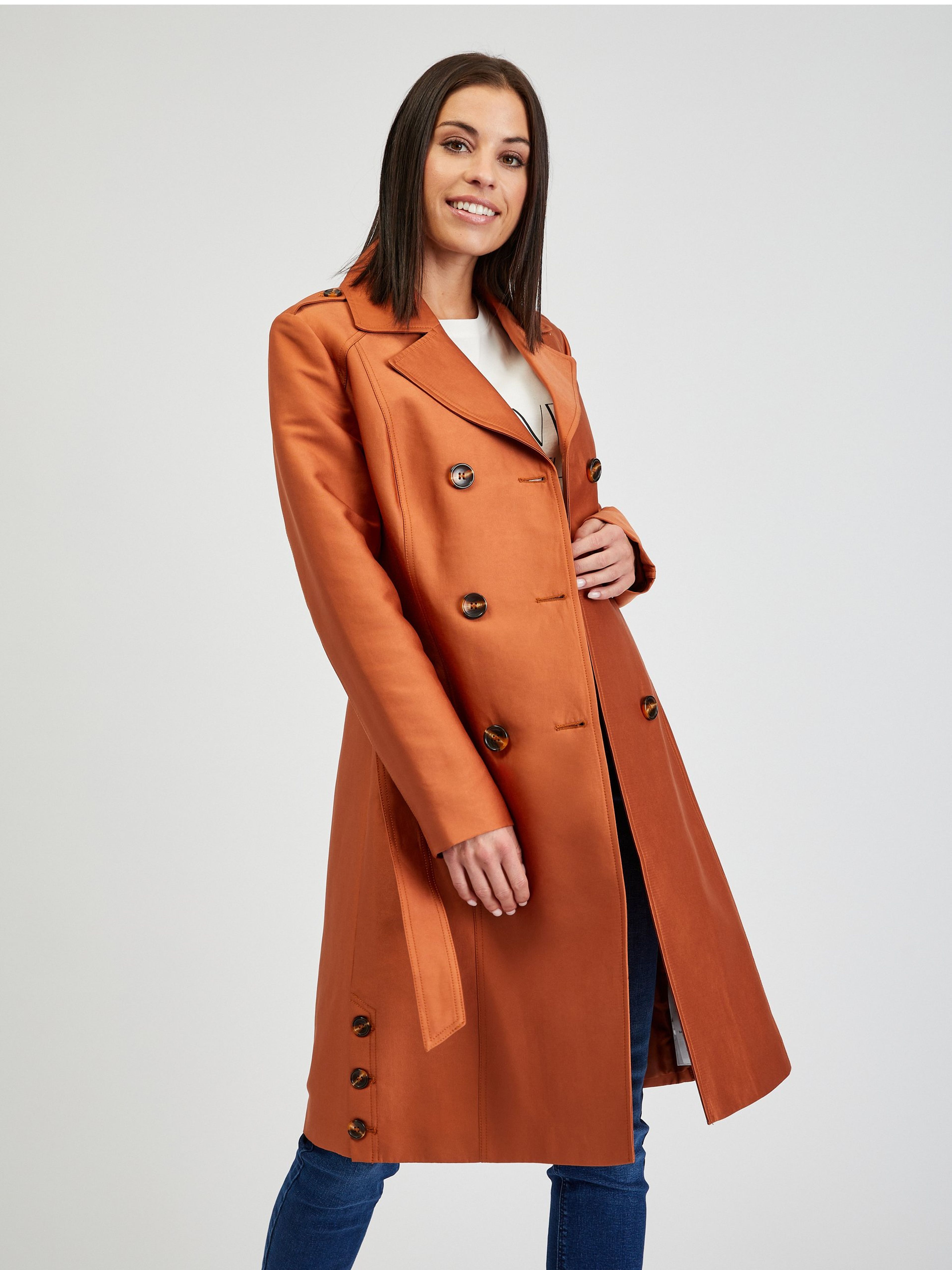 Brauner Damen-Trenchcoat ORSAY