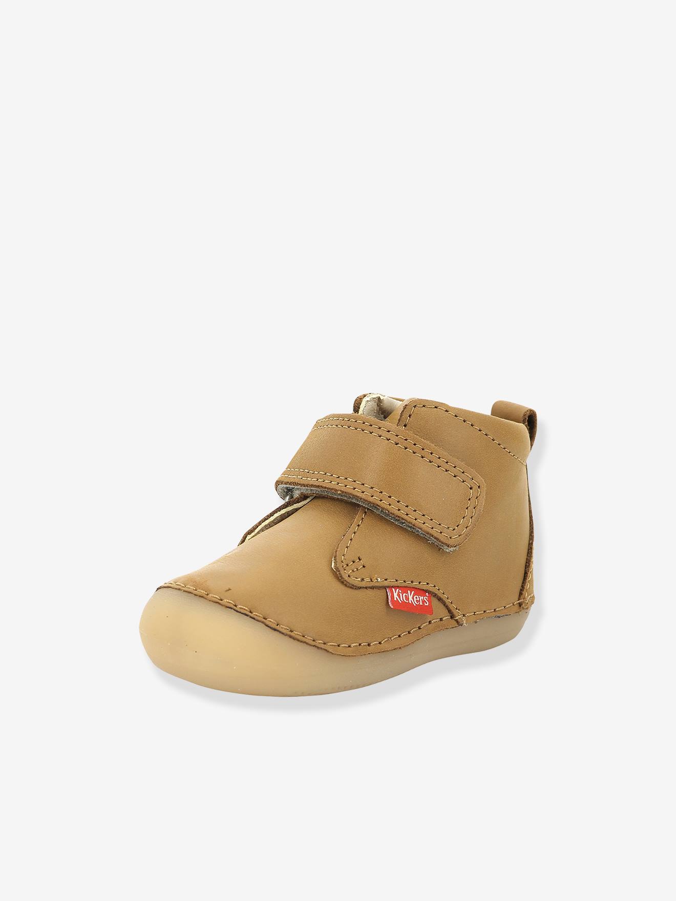 Bottillons cuir bébé garçon Sabio KICKERS® 1ers pas camel