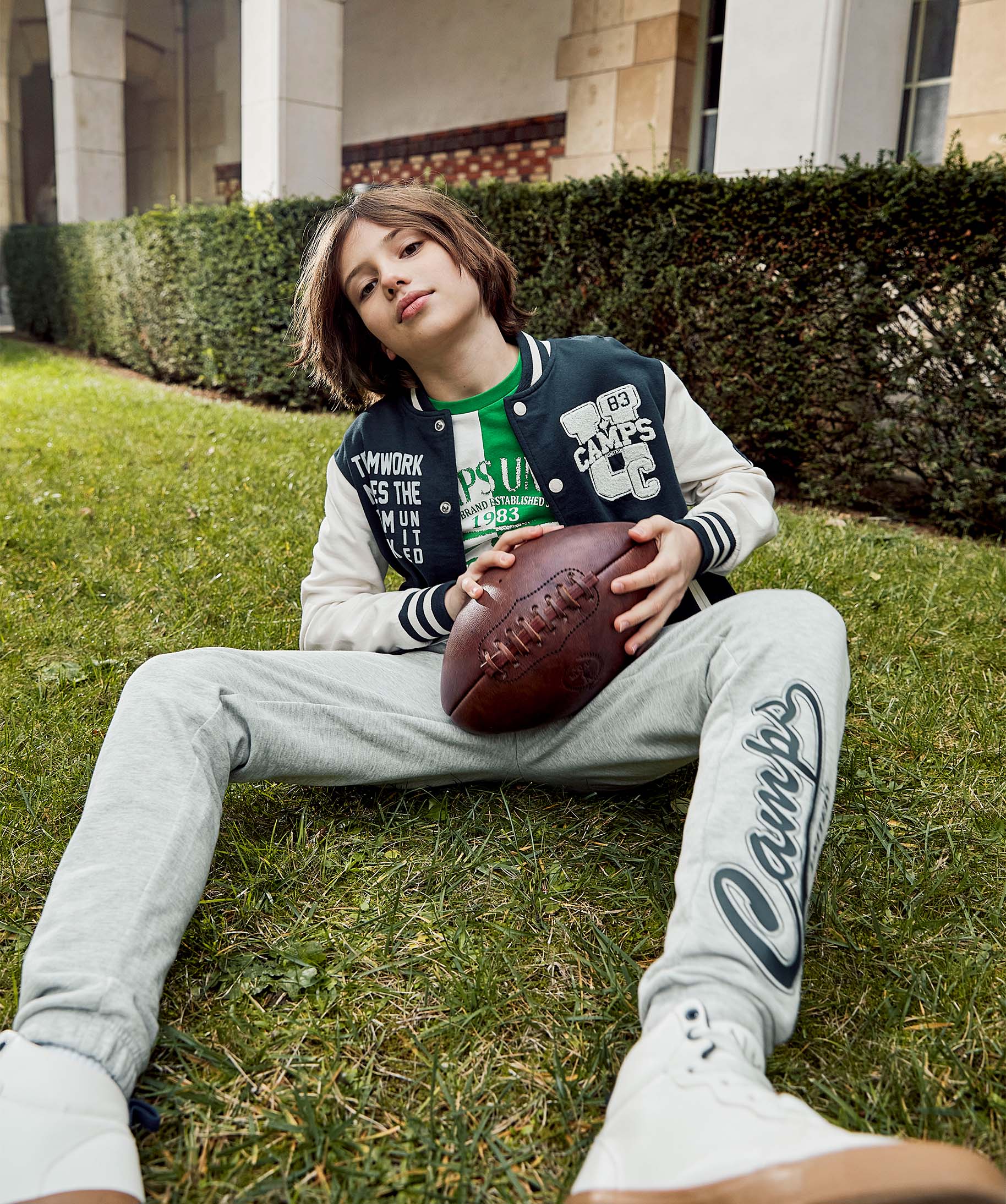 Sweat Garçon esprit teddy - Camps United vert | GEMO
