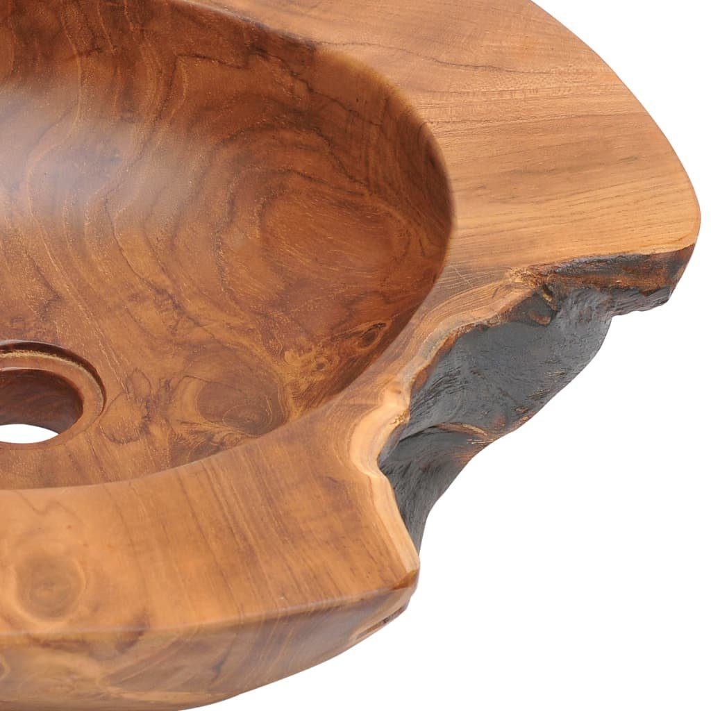 vidaXL Waschbecken Becken Teak Massiv 45 cm