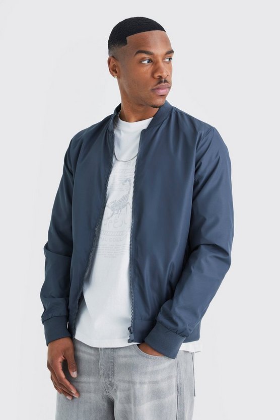 Basic Nylon-Bomberjacke