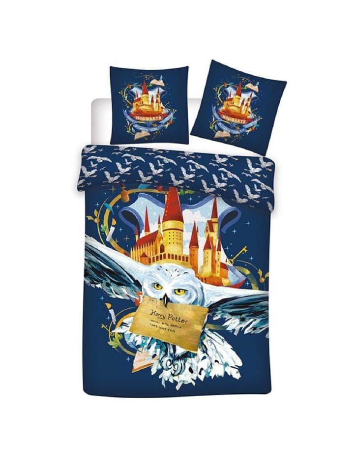 Harry Potter Bettwäsche Set Bettbezug 140x200 cm und Kissenbezug 63x63cm in Mehrfarbig günstig kaufen 140 x 200 cm