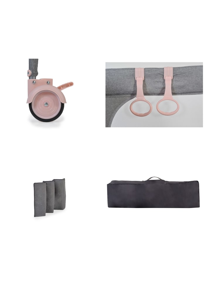 Cangaroo Reisebett Skyglow Laufstall in rosa günstig kaufen 60x120 cm