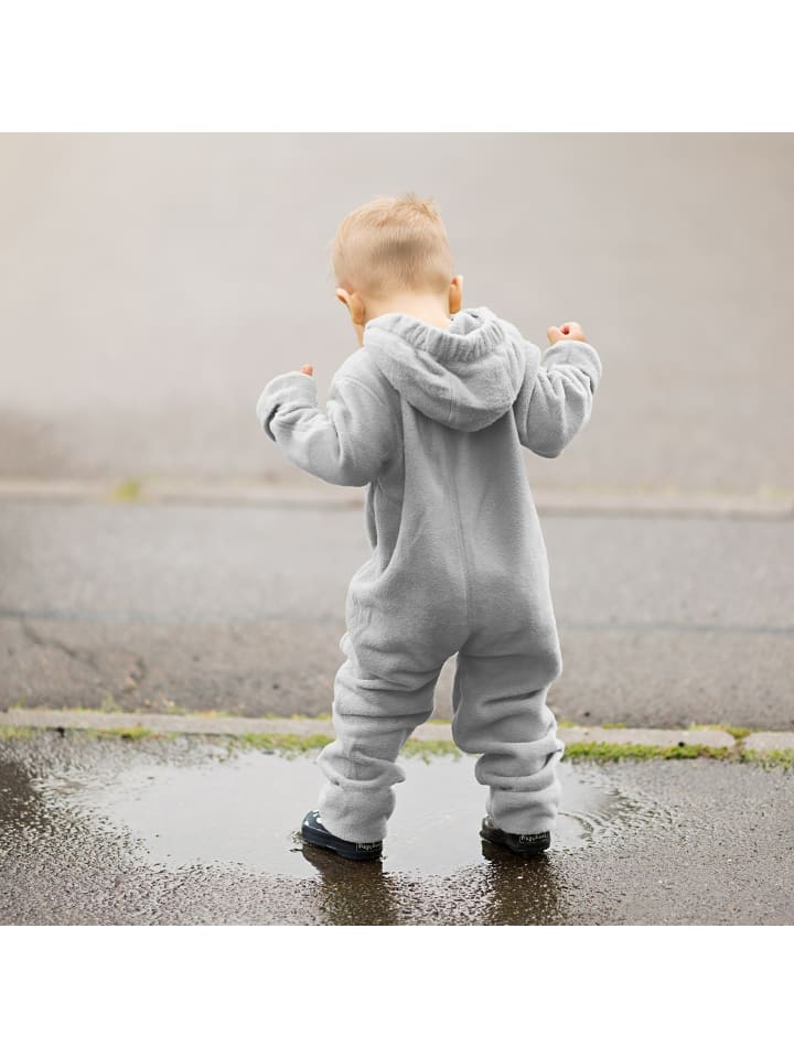 Hoppediz Overall Fleece-Overall mit Umschlagbündchen in stone günstig kaufen