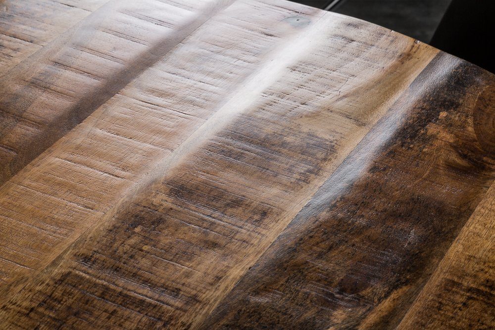 riess-ambiente Esstisch IRON CRAFT 120cm natur, Küchentisch · Massivholz · rund · Mangoholz