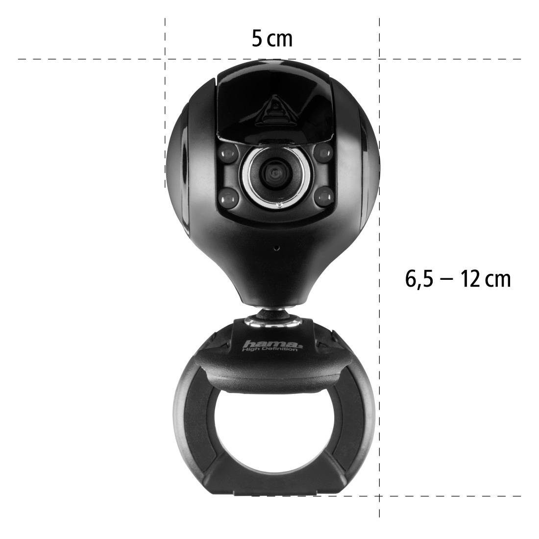Hama Webcam HD Qualität für Videotelefonie / Gespräche Webcam (HD)