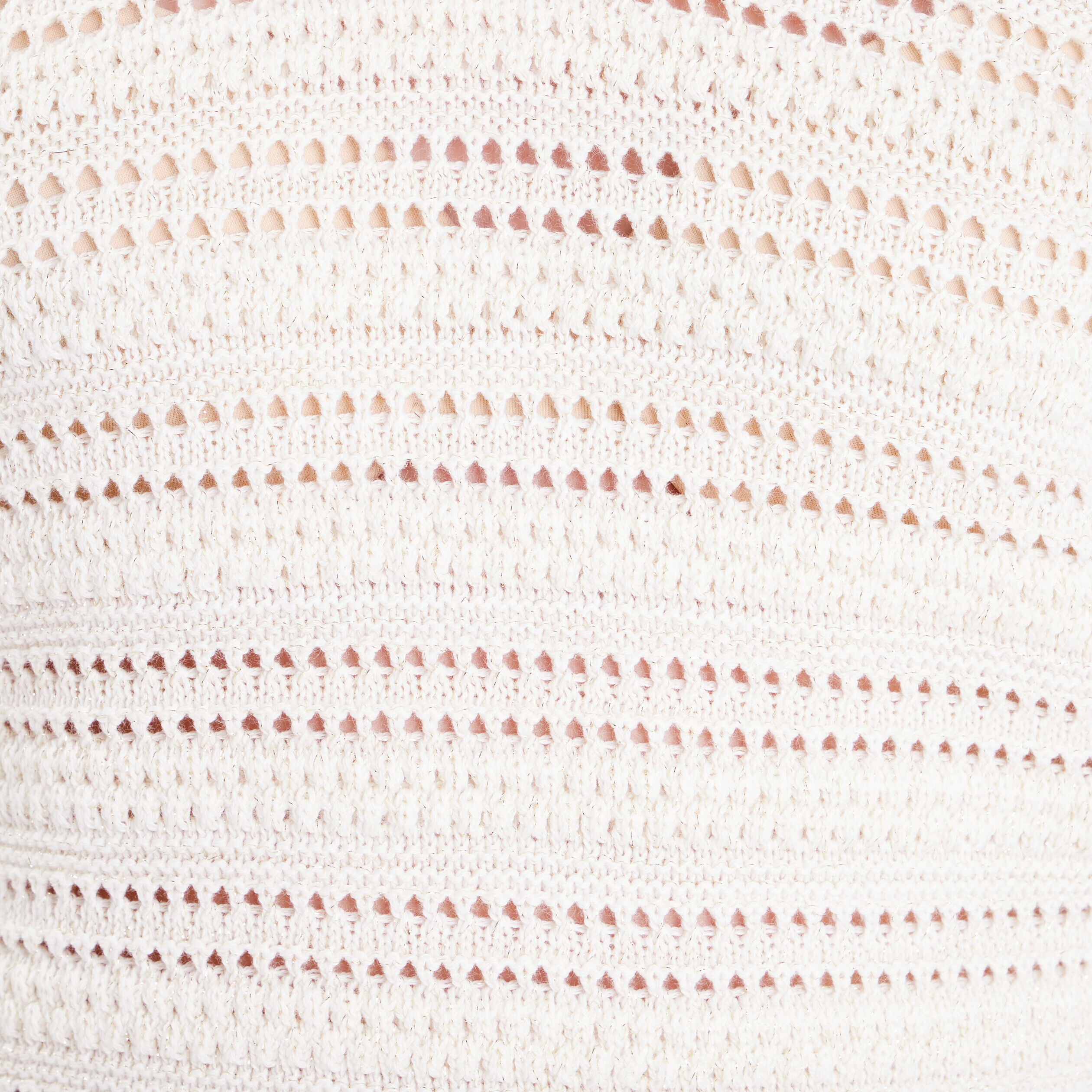 Pull ajouré col en V ecru femme | Cache Cache
