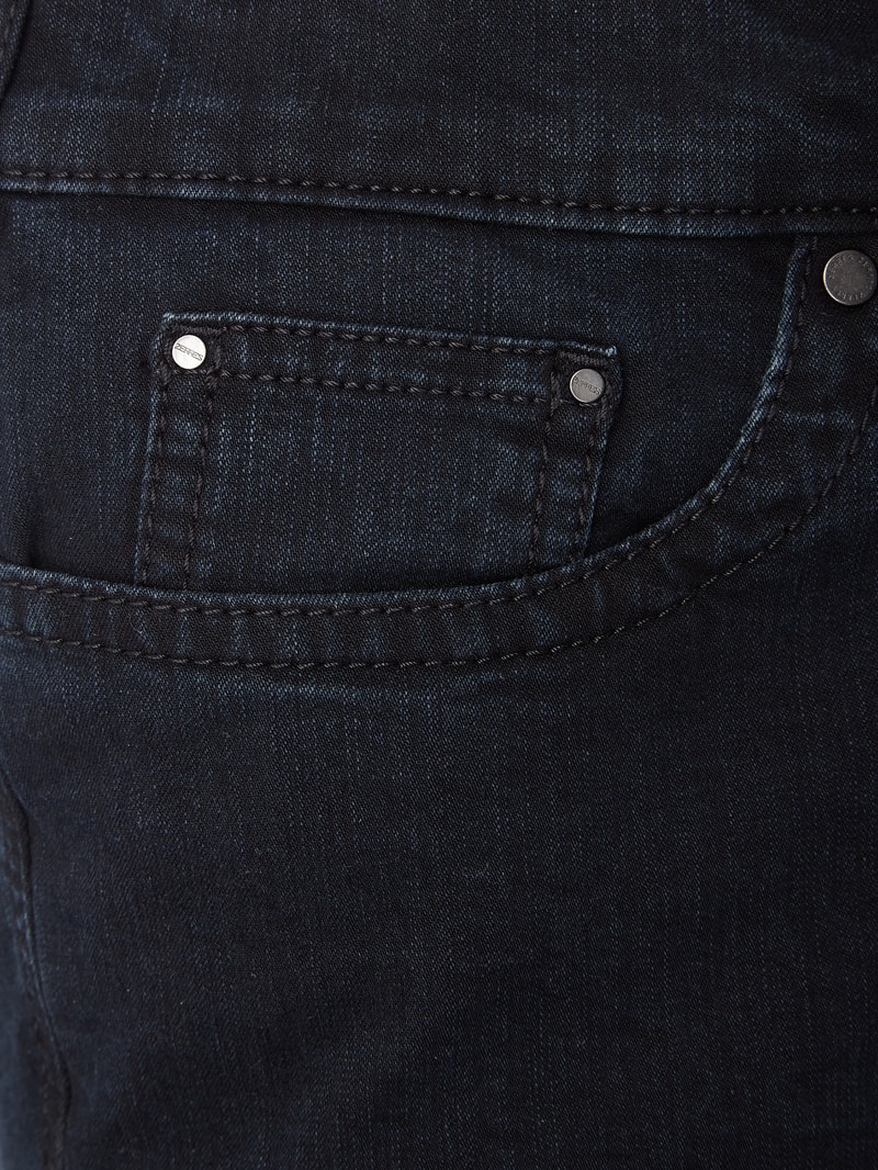 Comfort Fit Jeans mit Stretch-Anteil Modell 'Greta' in marineblau