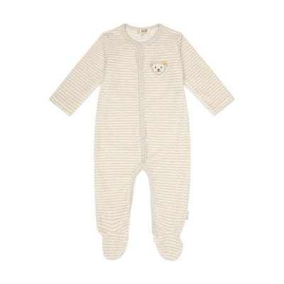 Strampler langarm GOTS, beige
