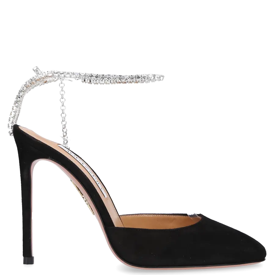 Aquazzura - Pumps ICE 105 Veloursleder - schwarz