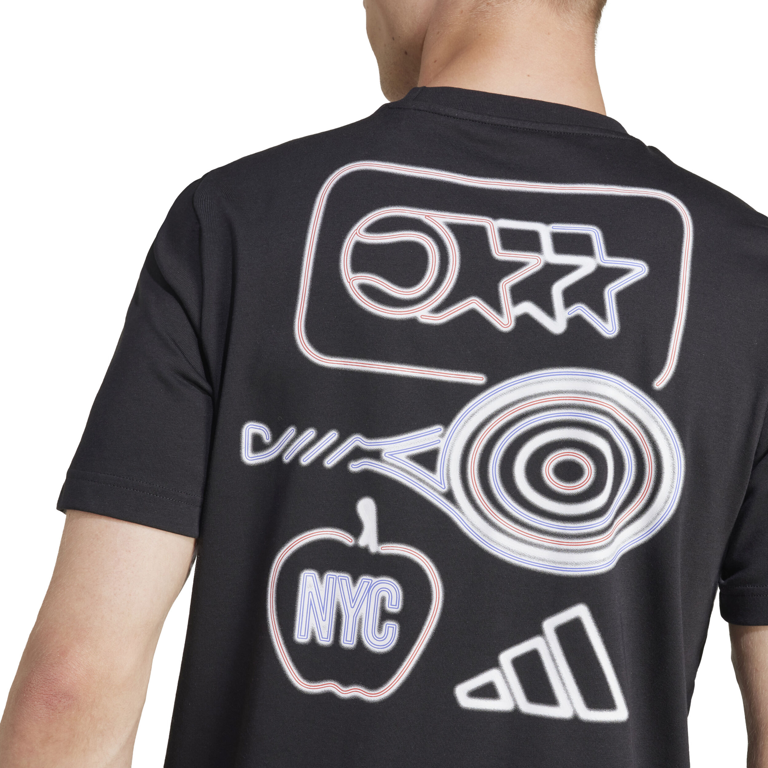City Graphik T-Shirt Herren - Schwarz