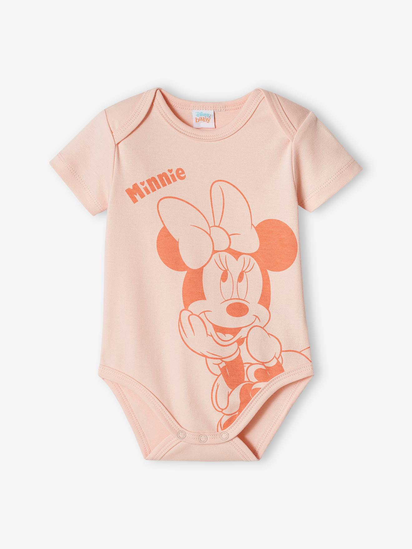 Lot de 2 bodies bébé fille DS® Minnie pêche