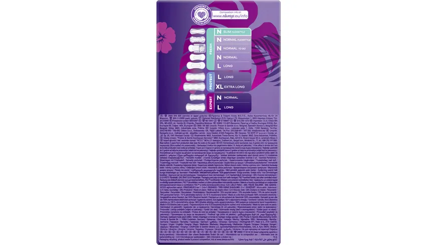 Always DAILY Slipeinlagen Fresh Flexistyle Slim mit Frischeduft BigPack 74 Stück