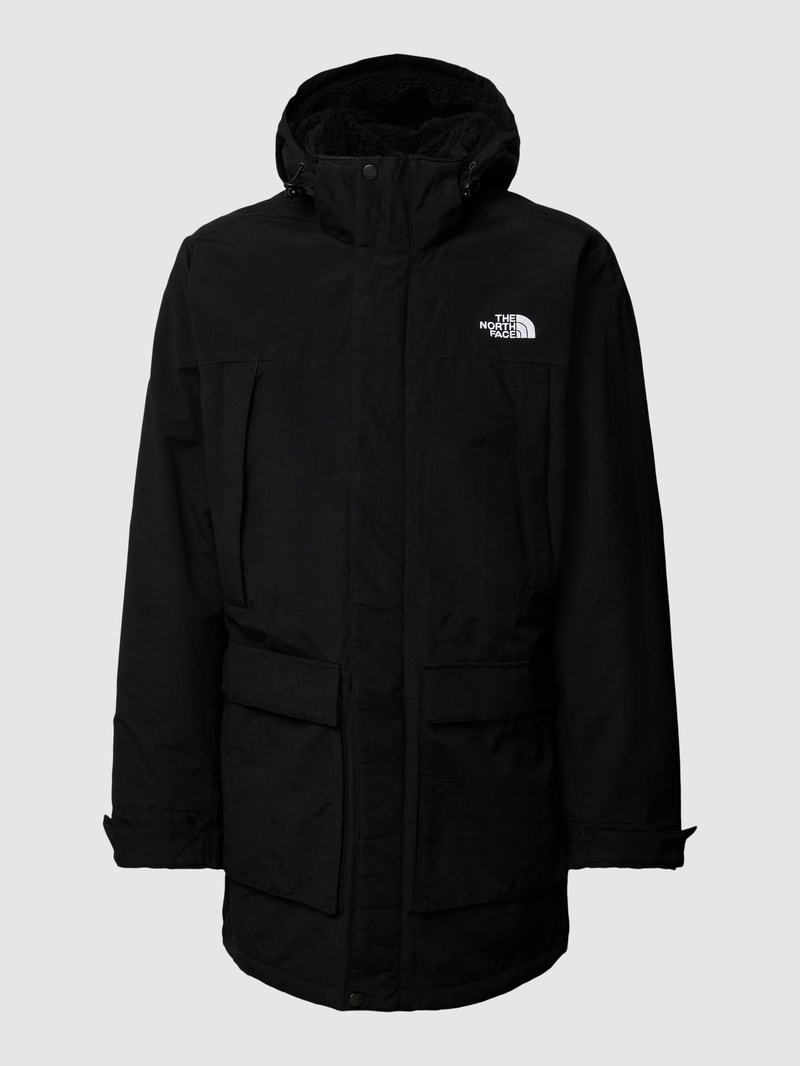 Parka mit Label-Stitching Modell 'KATAVI' in schwarz