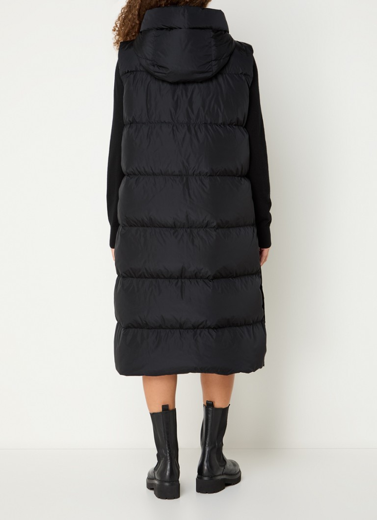 Gilet sans manches matelassé MaxMara Zimino avec capuche et poches latérales