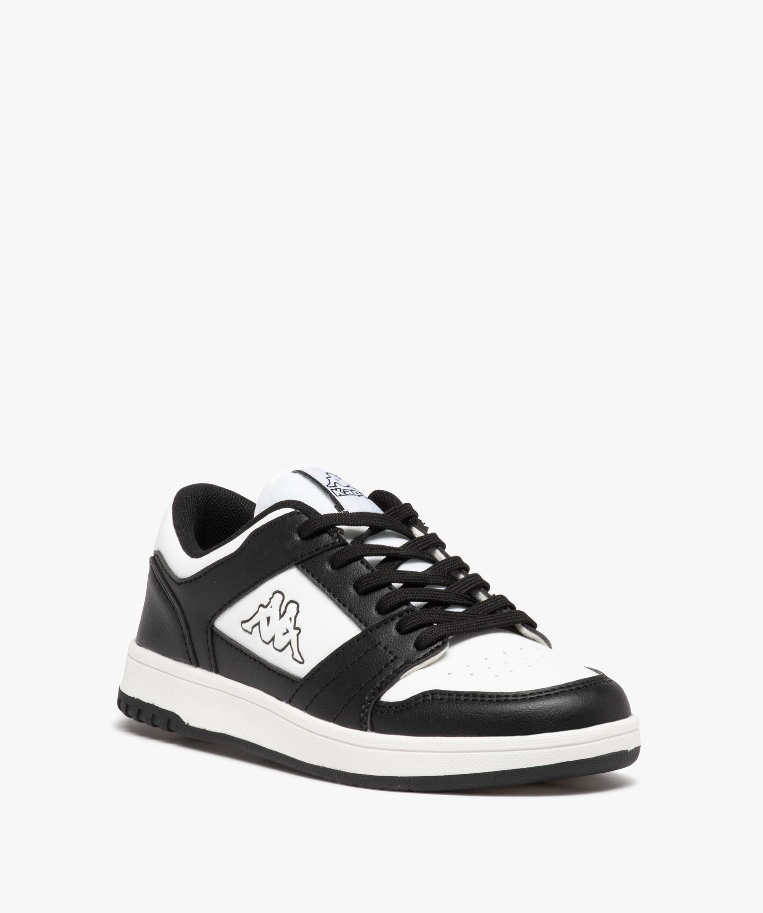 Baskets Garçon bicolores à lacets - Kappa blanc | GEMO