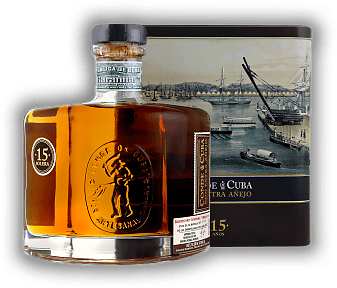Conde de Cuba 15 Anos Conde de Cuba 15 Anos Das Design der Flasche soll an das „C“ in Cuba und CONDE DE CUBA erinnern. Alter 15 J. - 0,7	 Liter - Vol 38%
