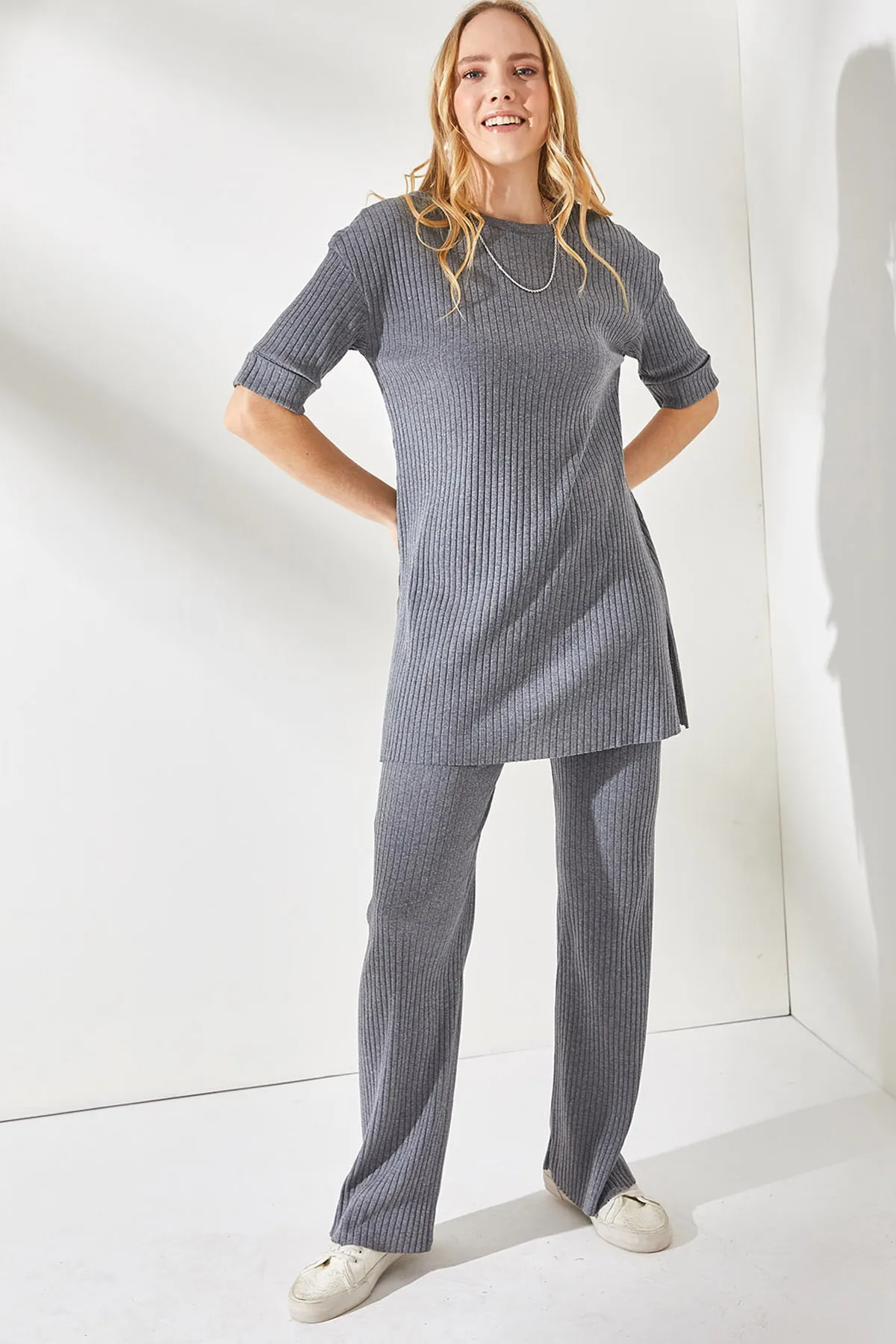 Olalook  Zweiteiler - Grau - Regular Fit