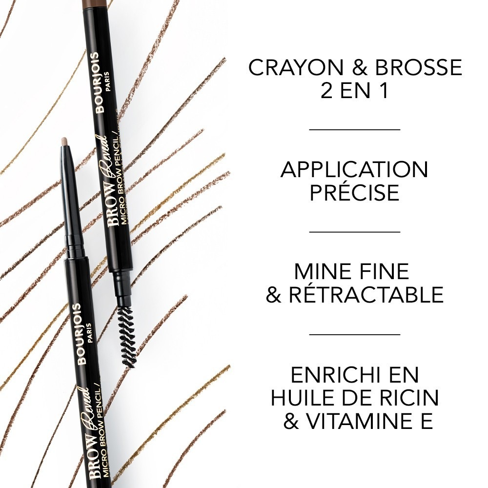 Bourjois BROW REVEAL mikrouzacīm paredzētais zīmulis