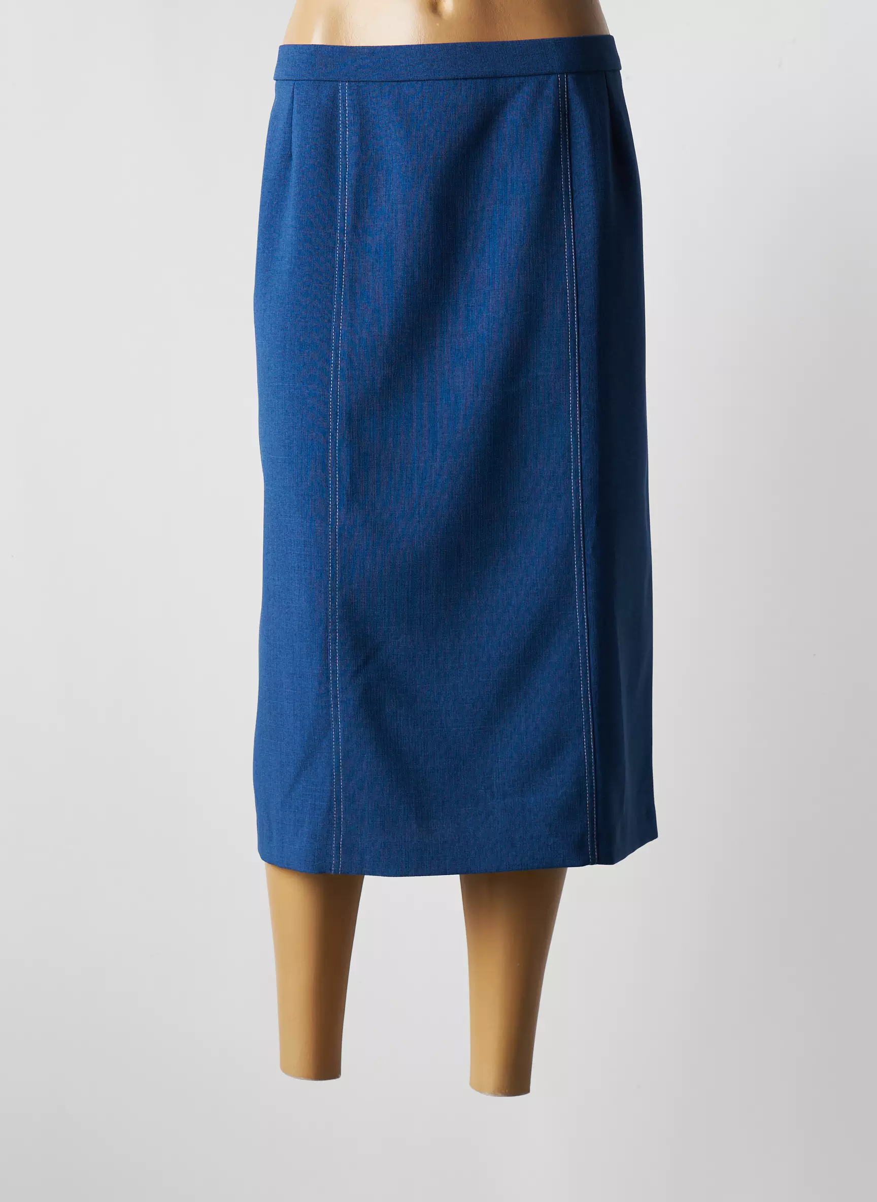 Gevana Jupes Mi Longues Femme couleur bleu