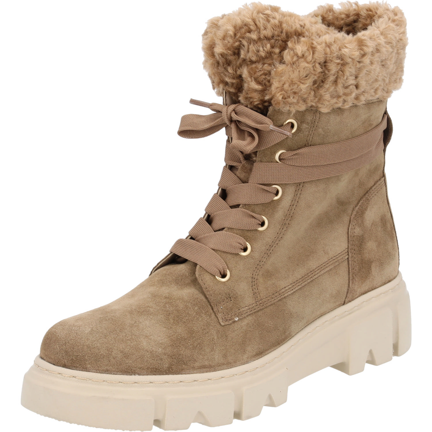 Gabor 31.731, Schnürstiefel, Damen, Beige