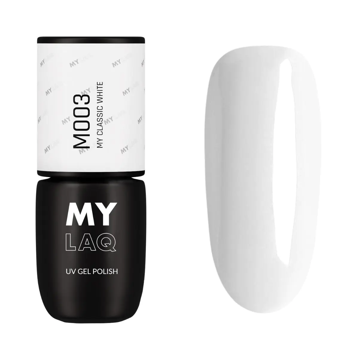 Mylaq хибридни лак за нокте, My Classic White