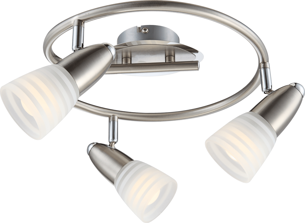 Globo Lighting - CALEB - LED Strahler Metall verchromt, 3x E14 LED