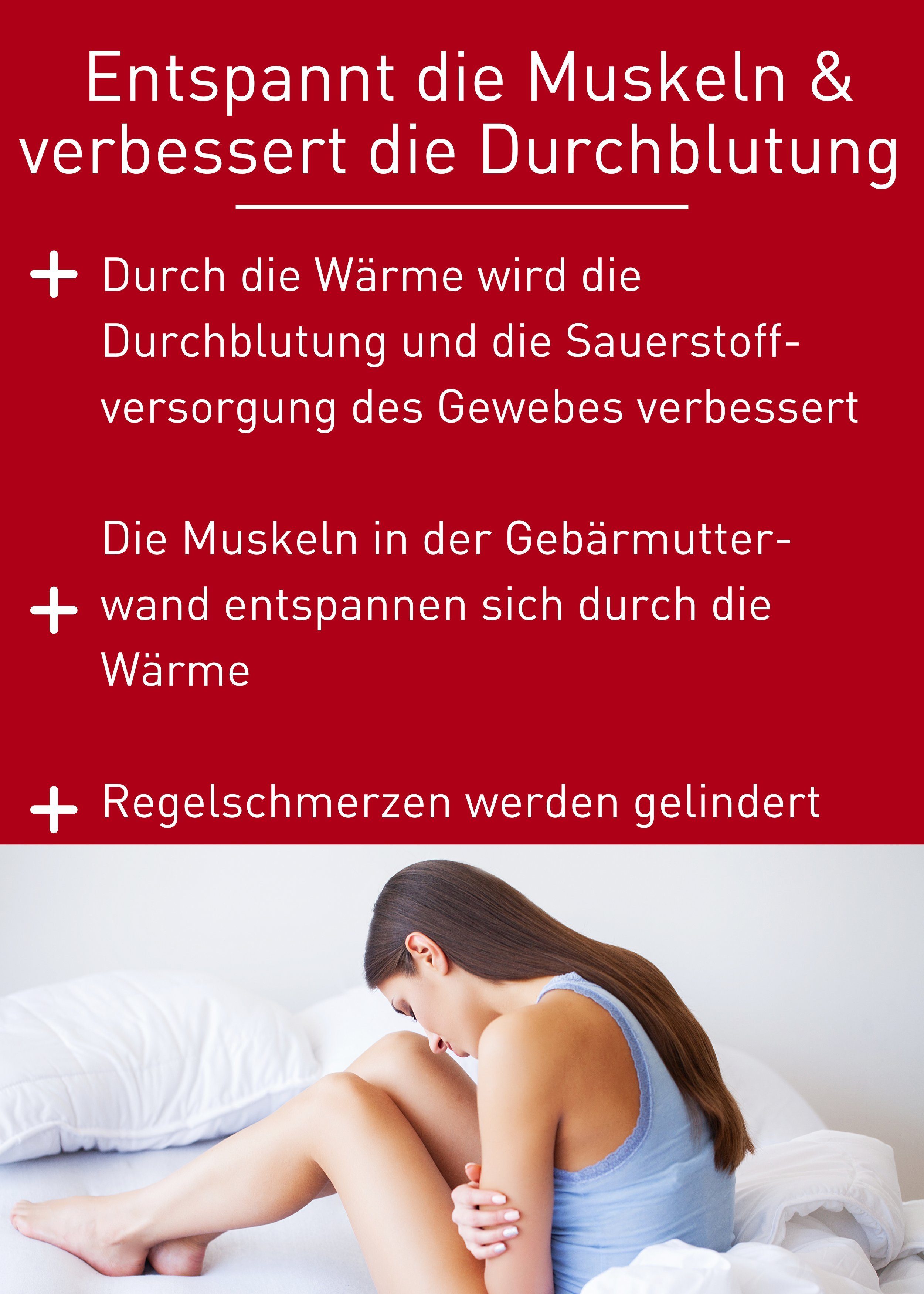 N1 Healthcare Wärmepflaster Wärmepflaster bei Regelschmerzen (4 St), 8 Stunden wohlige Wärme