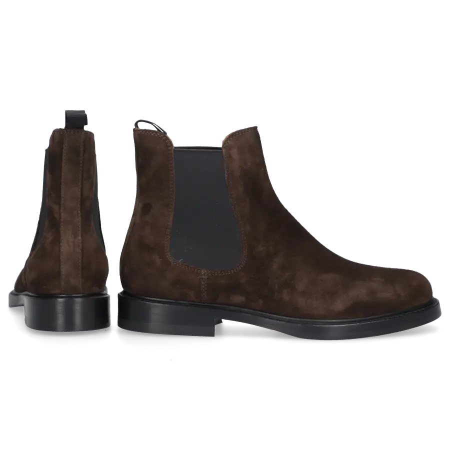 Henderson - Chelsea Boots BECKY Veloursleder - braun