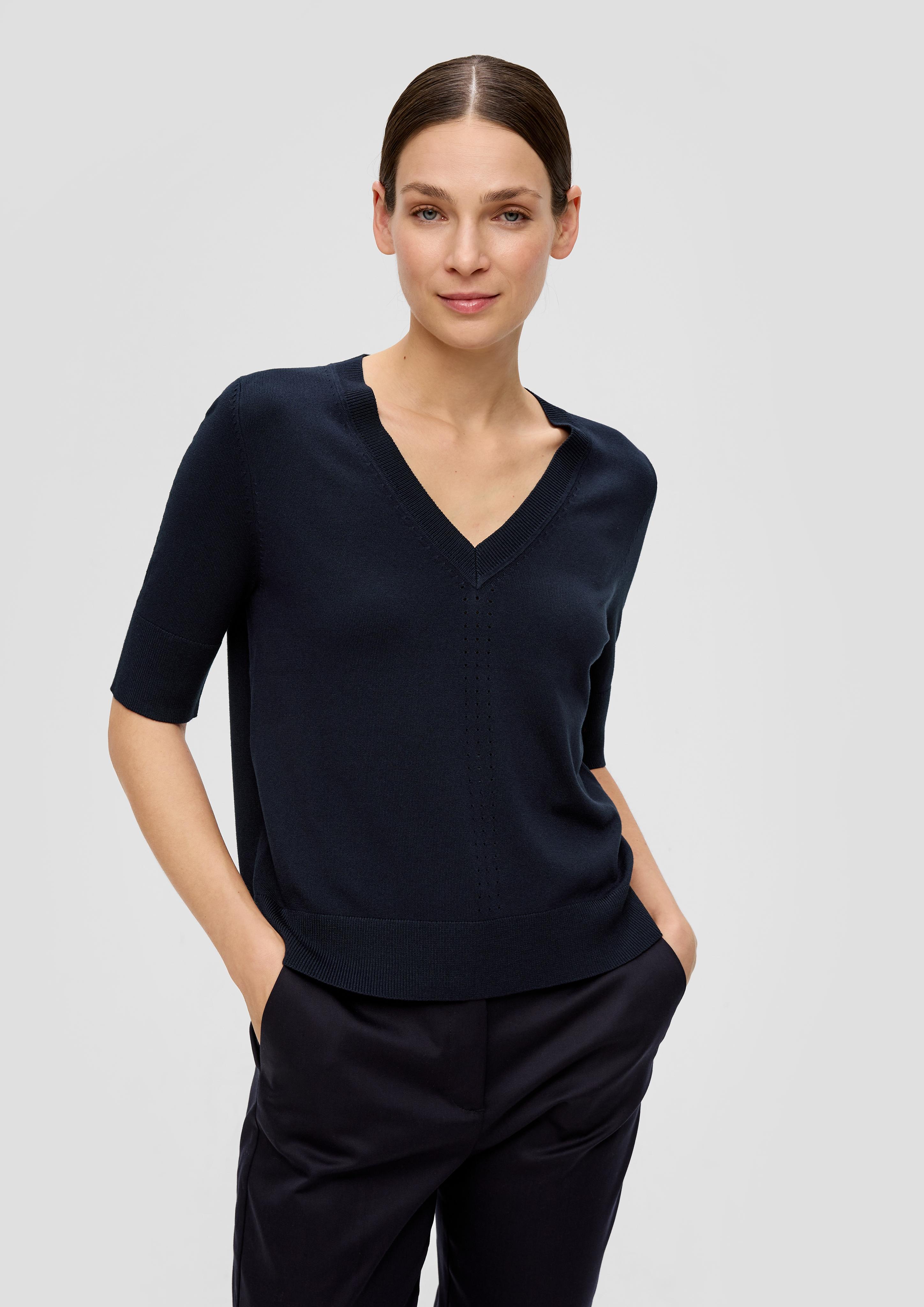 Strickshirt mit Lochmuster  2145579-5959