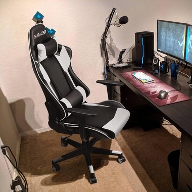 HOMALL Gaming Chair Gaming Stuhl hoher Rückenlehne PC Ergonomischer Rennstuhl mit (Set)