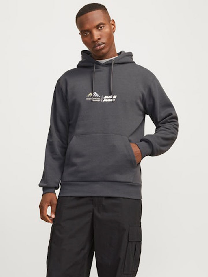 Jack & Jones Hoodie in Grau günstig kaufen
