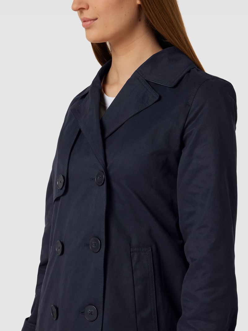 Jacke mit Reverskragen in marineblau