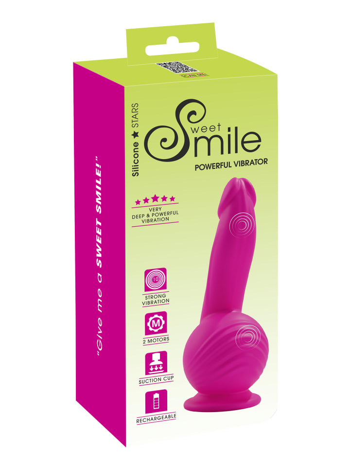 Sweet Smile Vibrator Powerful Vibrator in pink günstig kaufen 19 cm