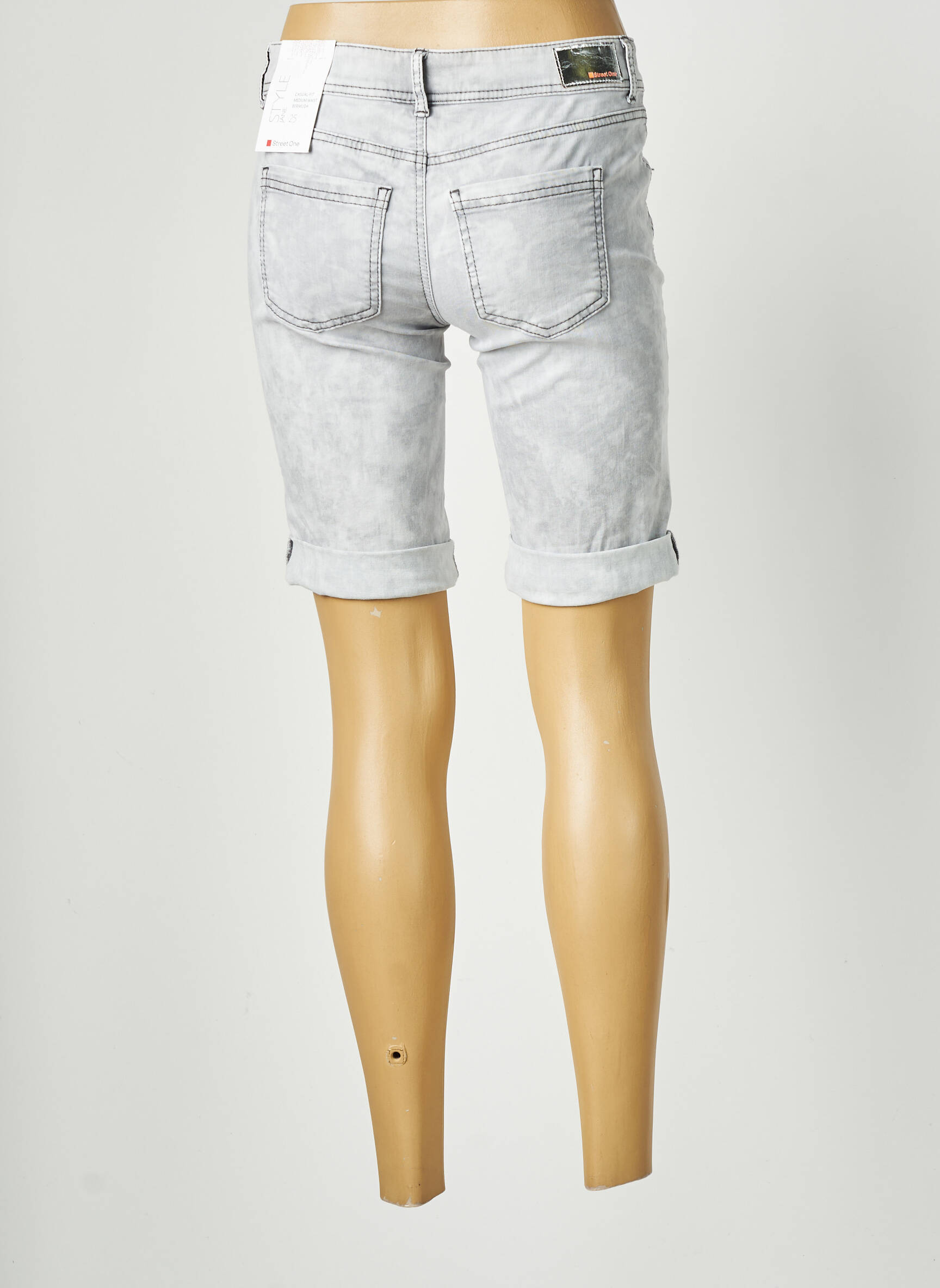 Street One Bermudas Femme couleur gris