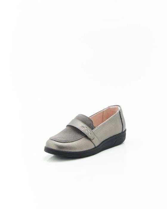 Mocassins bi-matière