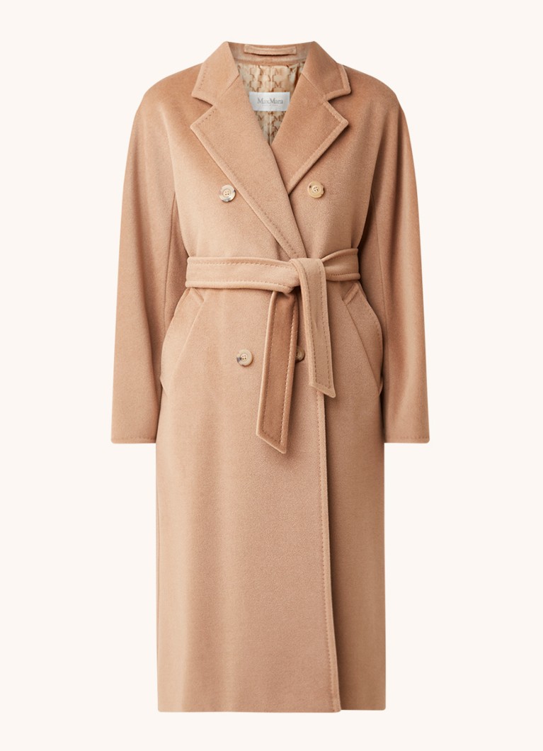 MaxMara Madame kaput od mješavine vune s remenom za vezanje