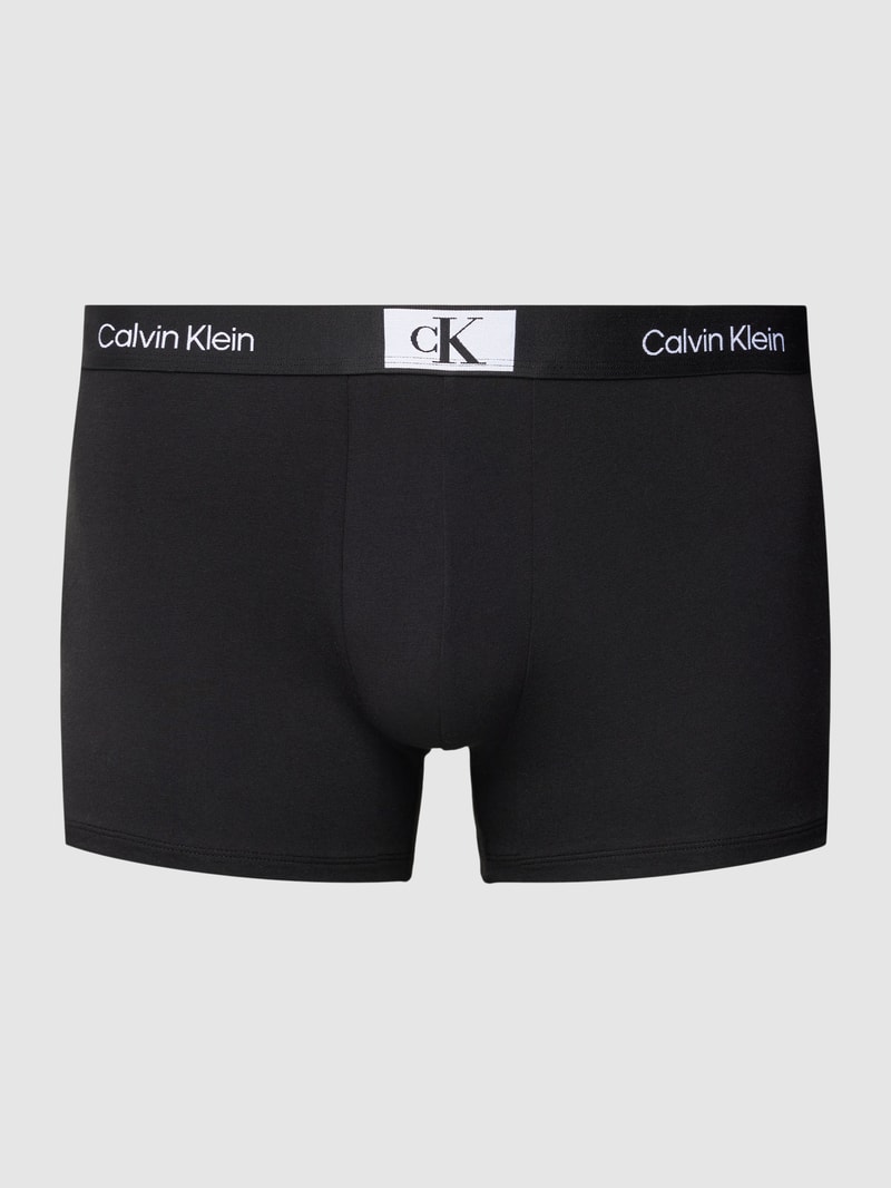 PLUS SIZE Trunks mit Label-Details in schwarz