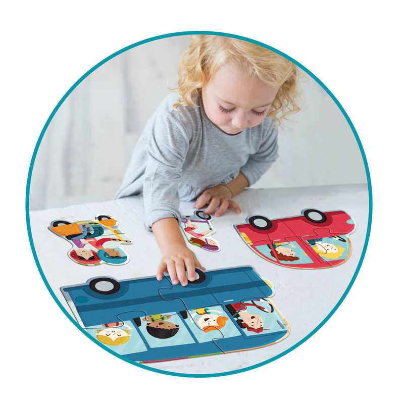 Puzzle XXL Véhicules 18 pièces Goula