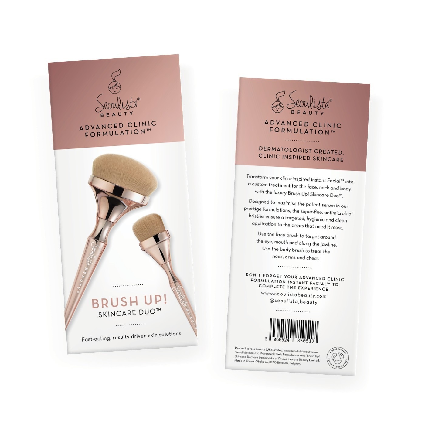 Seoulista Beauty Kincare Duo™ четкице за наношење