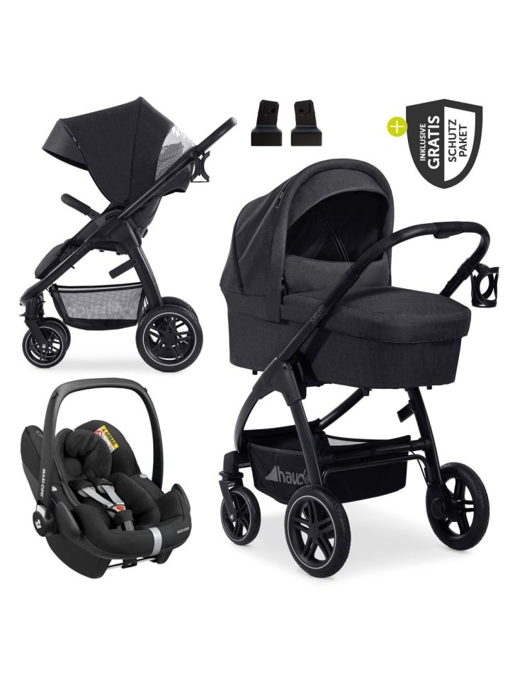 Hauck 3in1 Kinderwagen-Set Saturn R Trio Set inkl. in schwarz günstig kaufen onesize