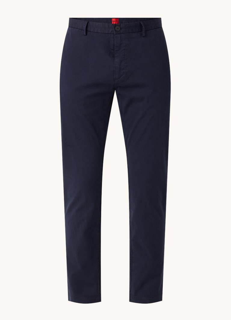 Pantaloni chino HUGO BOSS David Slim Fit cu talpă elastică
