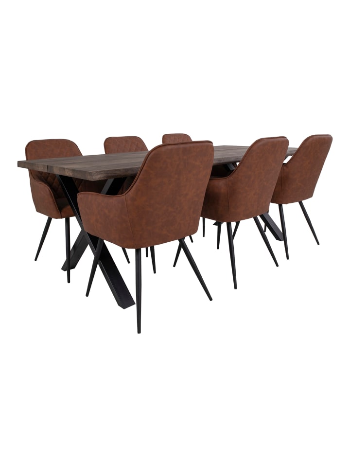 ebuy24 Essgruppe Tony 3 (7-teilig) Braun  x  cm günstig kaufen onesize